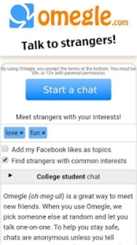 omegle*|Omegle Video Chat: Talk to strangers!